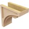 Ekena Millwork 5"W x 10"D x 10"H Classic Viola Rough Cedar Woodgrain TimberThane Corbel, Primed Tan CORUR05X10X10VIORCPR - alternate 3
